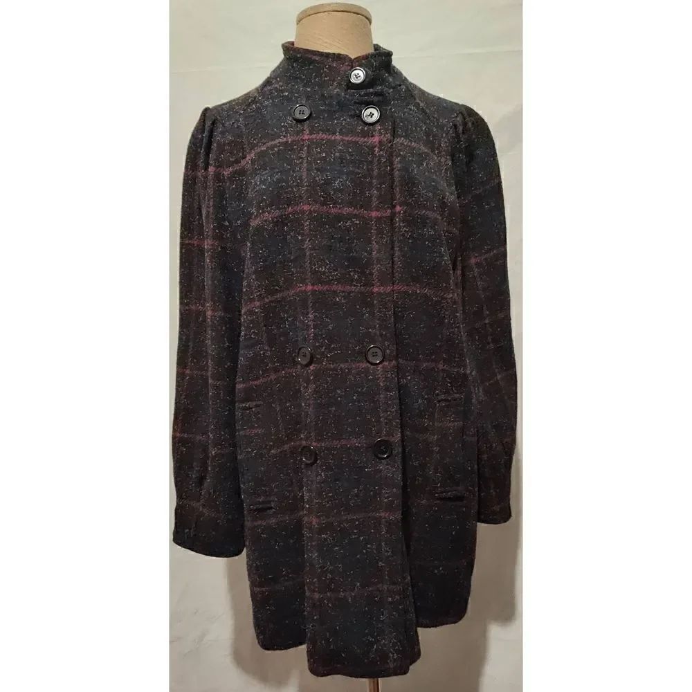 VINTAGE MISS NEW YORKER (USA) Wool blend double breasted coat. No Size see meas
